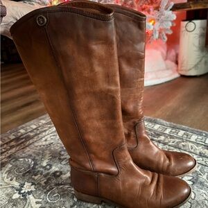Frye Brown Leather Riding Boots